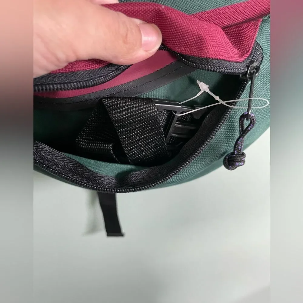 Rucksack International Red and Green Outdoor Backpack and Fanny Pack Combo